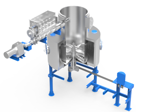 Azo dye intermediate special rotary flash dryer